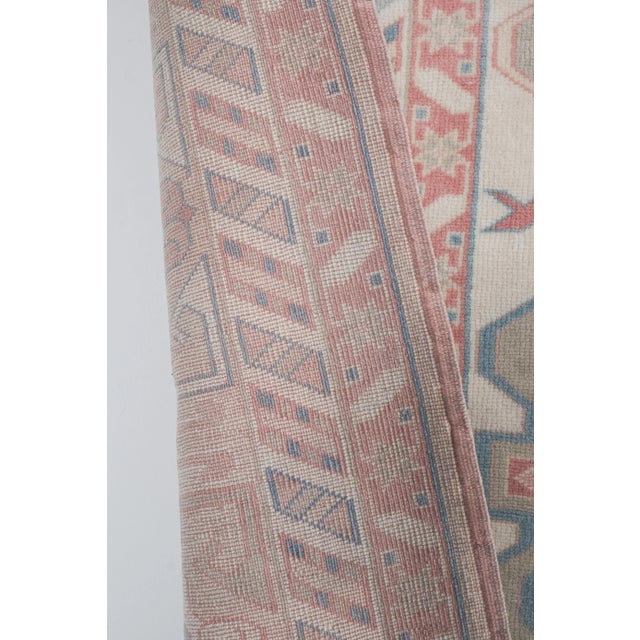 Vintage Pastel Turkish Kars Rug For Sale - Image 11 of 13