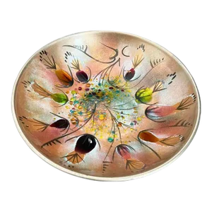 1950s Large Copper Bowl, California Cloisonne - Hand-Painted Enamel