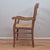 Brown Mid 20th Century French Country Farmhouse Ladder Back Rush Seat Arm Chair For Sale - Image 8 of 11