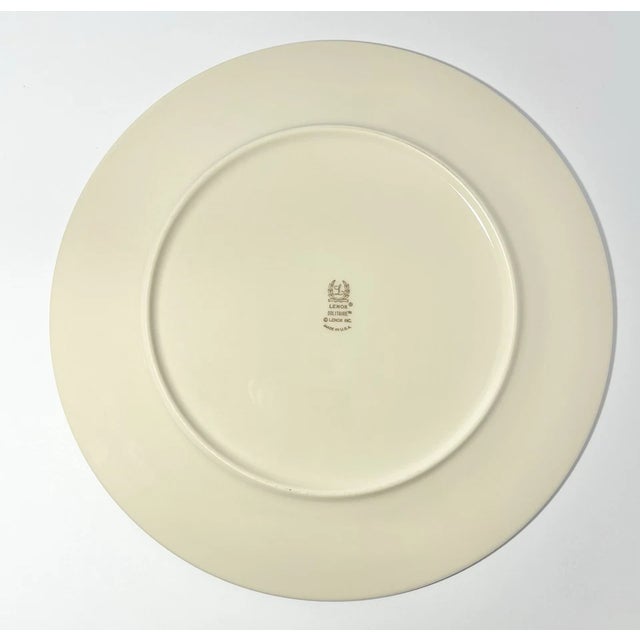 Lenox Lenox “Solitaire” Bone China Dinner Plates - Set of 6 For Sale - Image 4 of 5