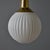 Stilnovo 1950s Brass & Opaline Glass Pendant Attributed to Stilnovo For Sale - Image 4 of 12