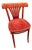 Honey Red Fan Back Dining Chair, 1970s For Sale