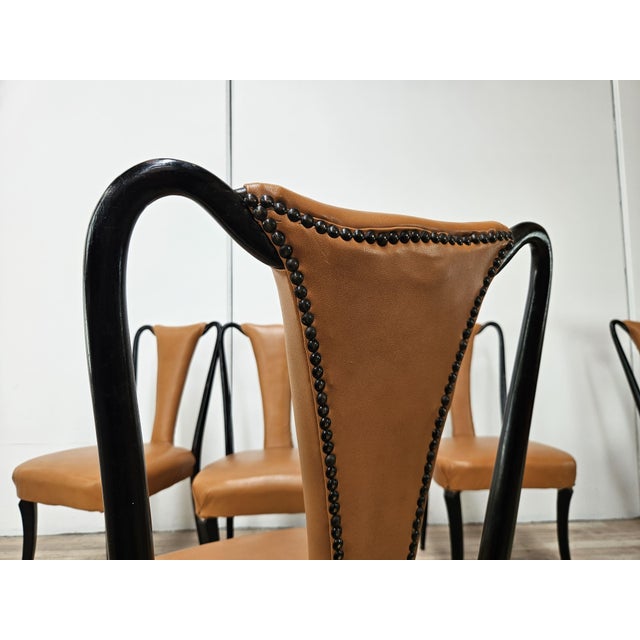 Vintage Italian Chairs attributed to Vittorio Dassi for Dassi Mobili Moderni, 1950, Set of 6 For Sale - Image 12 of 18