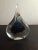 Contemporary Vintage Signed Marian Pyrcak Mp Poland Bullicante Teardrop Paperweight For Sale - Image 3 of 8