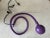 Purple snake light candelabra socket in line switch on black cord PBteen prototype