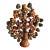 Mexican Folk Art Ceramic Candelabra Tree of Life Adam and Eve For Sale
