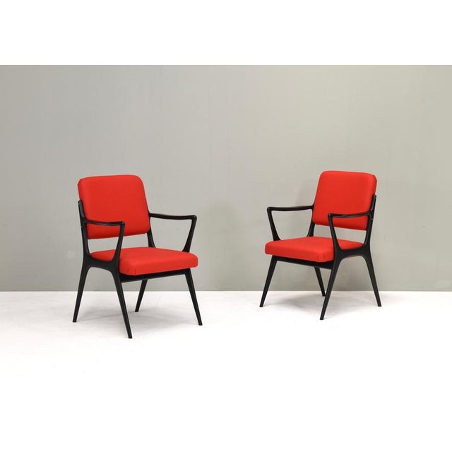 1950s S5 Armchairs attributed to Alfred Hendrickx for Belform, Belgium, 1950s, Set of 2 For Sale - Image 5 of 18
