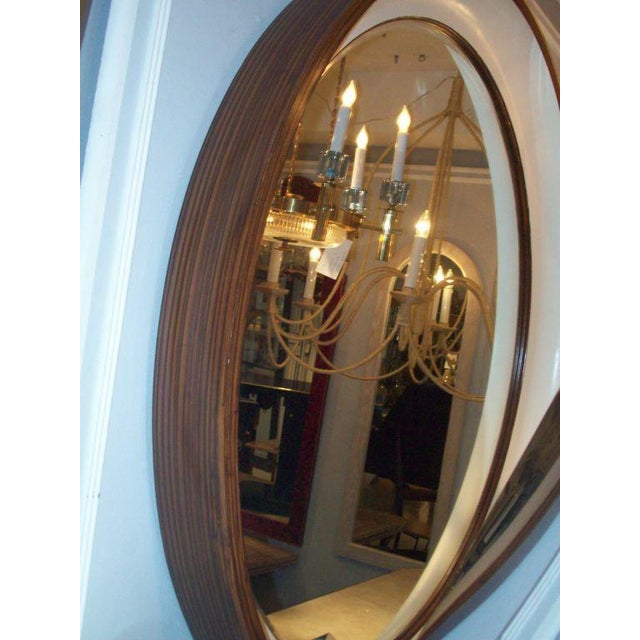 Bespoke Faux-Bois Painted Lacquered Mirror For Sale - Image 4 of 4