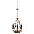 20th Century Italian Gilt Metal Tole Chandelier with Leaf Motif For Sale - Image 15 of 18