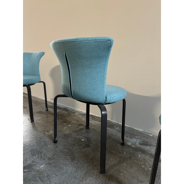 Metal Vintage Japanese Miabi Chairs by Kazuhide Takahama for B&B Italia, 1980s, Set of 4 For Sale - Image 7 of 11