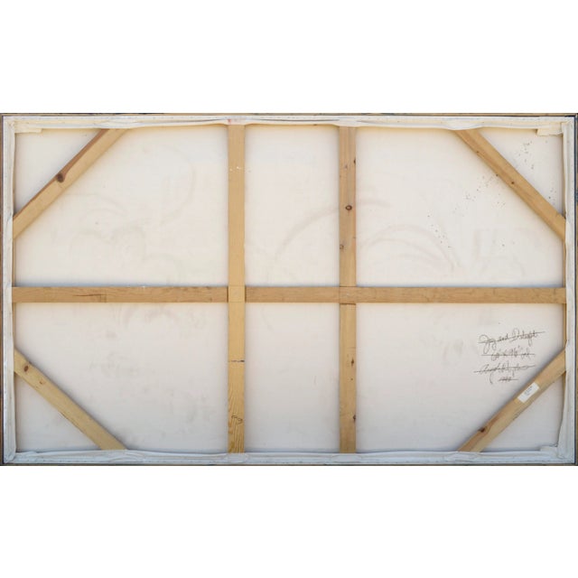 Contemporary Abstract Mixed-Media Assemblage with Mirror on Monumental Canvas by Michael Pauker, Framed For Sale - Image 11 of 12