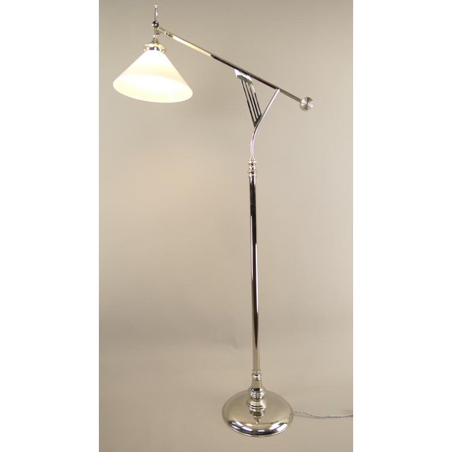1920s Art Deco Adjustable Floor Lamp from Wiener Werkstätte, 1920s For Sale - Image 5 of 11