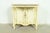 Wood Drexel Heritage French Provincial Louis XV Cream Lacquered Paint-Decorated Nightstand, 1970s For Sale - Image 7 of 12