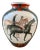 Early 20th Century WBI Chinese Handpainted Equestrian Vase For Sale