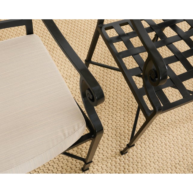 Metal Richard Frinier for Brown Jordan Venetian Garden Dining Suite For Sale - Image 7 of 12