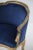 Wood Vintage Blue Velvet and Gilt Wood Armchair, 1890s For Sale - Image 7 of 10