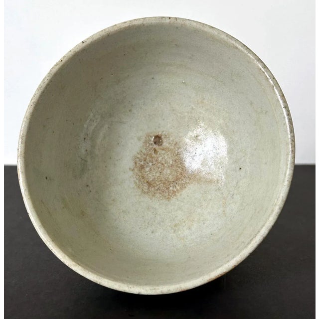 Small Korean White Ceramic Stem Bowl Joseon Dynasty For Sale - Image 11 of 12