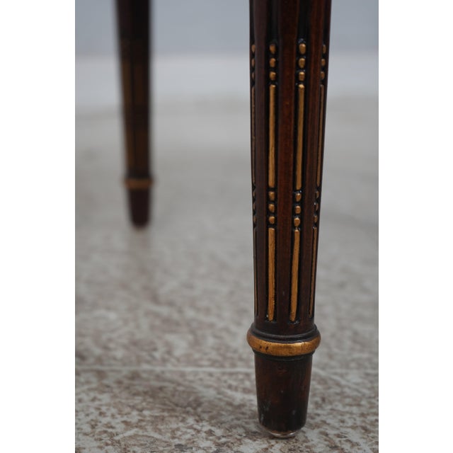 Karges Round French Louis XVI Style Walnut Lamp Table For Sale In Philadelphia - Image 6 of 12