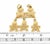 Five Kids Dangling 14k Yellow Gold Charm Pendant For Sale - Image 4 of 4