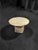 Contemporary Pair of 1970s Italian Travertine Scalloped Edge Pedestal End Tables For Sale - Image 3 of 18