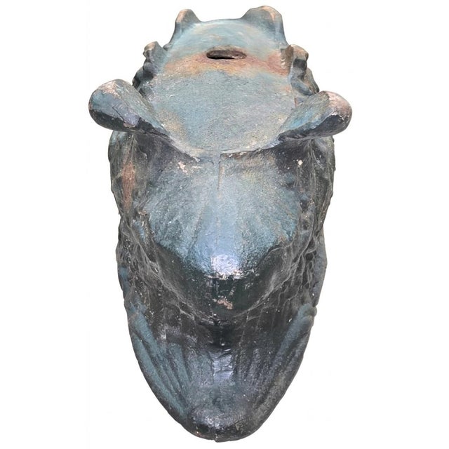 1900-1909 French Ornate Cast Iron Footed Planter For Sale - Image 4 of 5