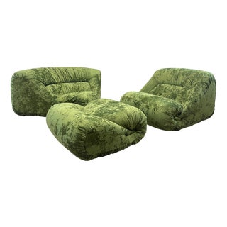 Vintage Modular Corner Sofa by Jean Prevost, 1970, Set of 3 For Sale