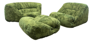 Vintage Modular Corner Sofa by Jean Prevost, 1970, Set of 3