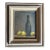 Vintage Framed Still Life Oil Painting of Lemons and Bottle For Sale