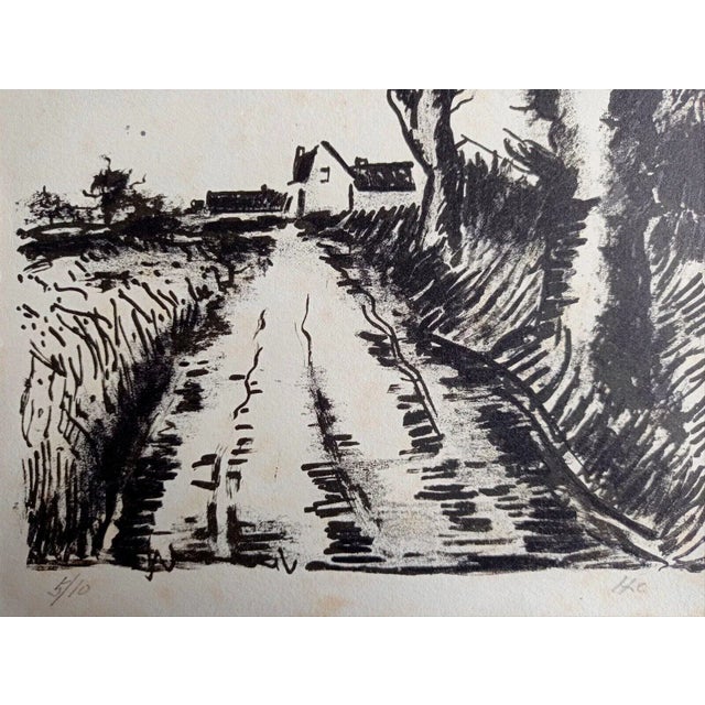 Maurice de vlaminck - chemin de manou, 1956 (tete qui tourne) 1 of 10 hors commerce copies on arches paper, numbered in...