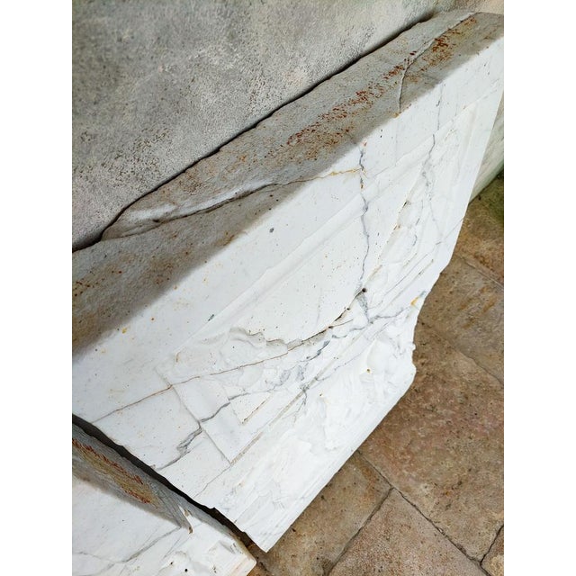 White Marble Relief Frieze Panels, 1920s, Set of 2 For Sale - Image 11 of 16