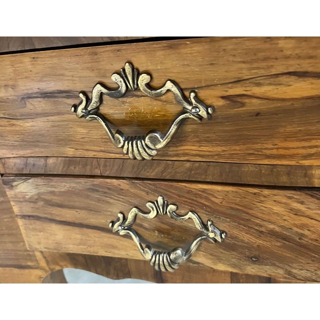 French Louis Xv- Style Patchwork Burlwood Desk by Michael Taylor, 1970 For Sale - Image 10 of 10