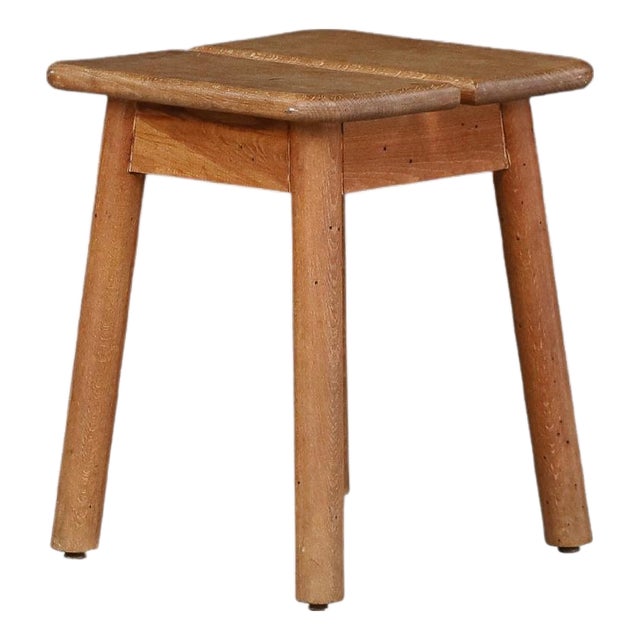 French Coffee Bean Stool in Stained Beechwood by Pierre Gautier-Delaye, 1960s For Sale