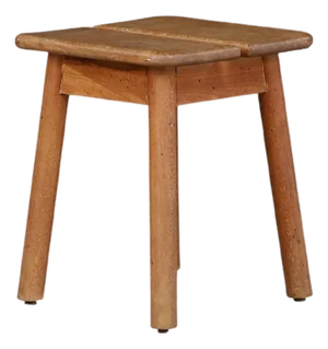 French Coffee Bean Stool in Stained Beechwood by Pierre Gautier-Delaye, 1960s