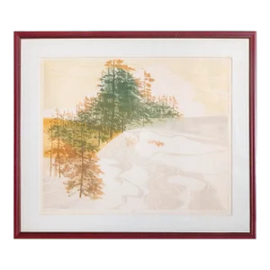 Fresh Snow, Unknown Artist Etching With Aquatint, Signed, Numbered, and Titled in Pencil