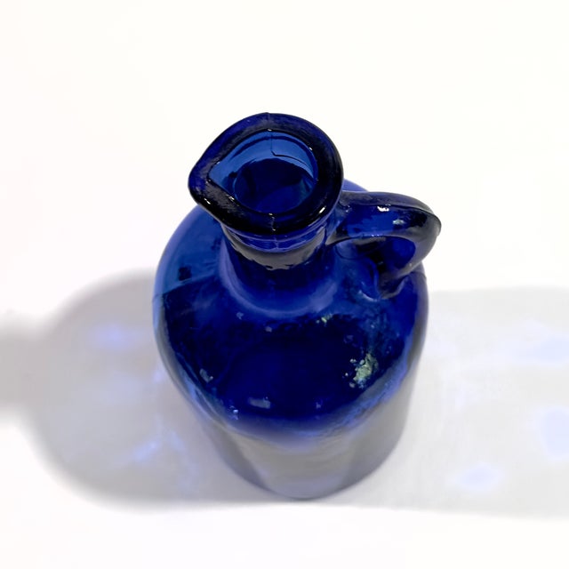 Jewel-Toned Glass Bottle Vase Curation - Group of 5 For Sale - Image 14 of 17
