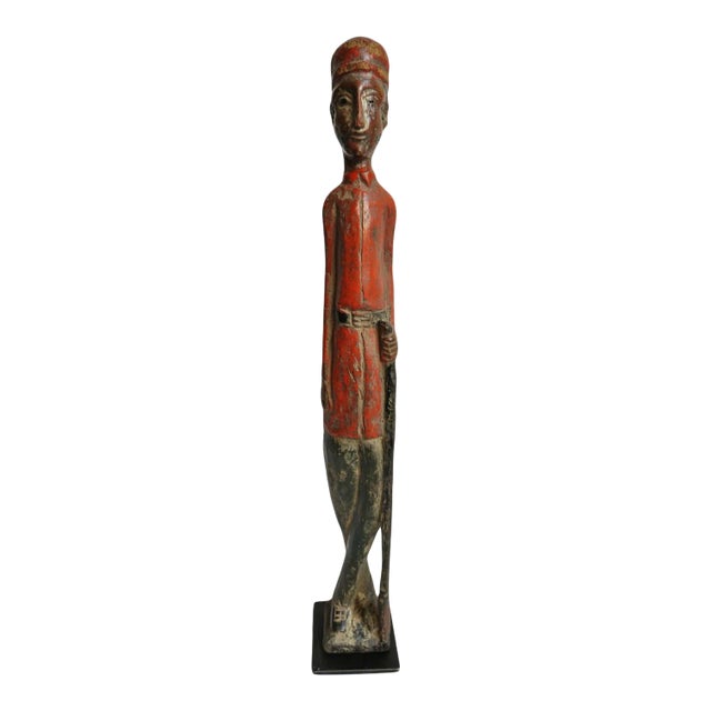 Antique Old Colonial Wood Figure Mali For Sale