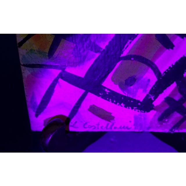 Leonardo Castellani, Abstract Composition, 20th Century, Oil on Canvas For Sale - Image 9 of 10