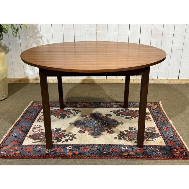 Vintage Teak Table with One Extension, 1970s For Sale - Image 11 of 18