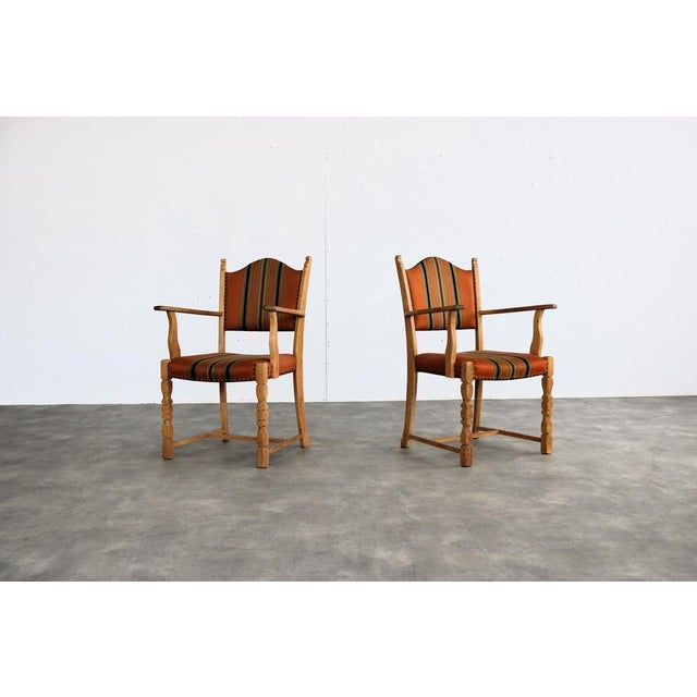 Set of Vintage Danish Brutalist Dining Chairs, 1960s For Sale - Image 9 of 10