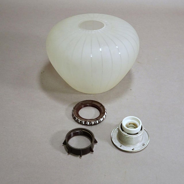 Wilhelm Wagenfeld Vintage Bauhaus Light Fixture Designed by Wagenfeld Peill & Putzler, Stella, Germany, 50s For Sale - Image 4 of 5