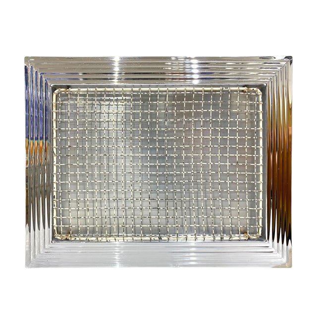 Norman Bel Geddes Chrome Art Deco "Manhattan" Cocktail Tray by Revere With Rare Wire Insert For Sale - Image 12 of 12