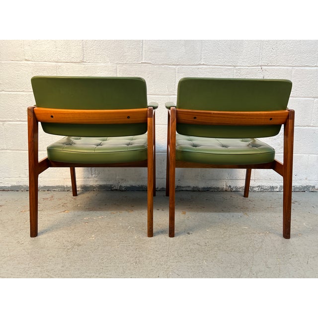 Mid-Century Pair of Svegards Markaryd Scandinavian Arm Chairs For Sale - Image 9 of 12