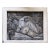 "Sleeping Lady on a Sofa", Contemporary, Figurative Oil Painting, Lucian Freud Repro For Sale