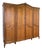 Vintage French Louis XVI Style Carved Oak 4-Door Wardrobe For Sale