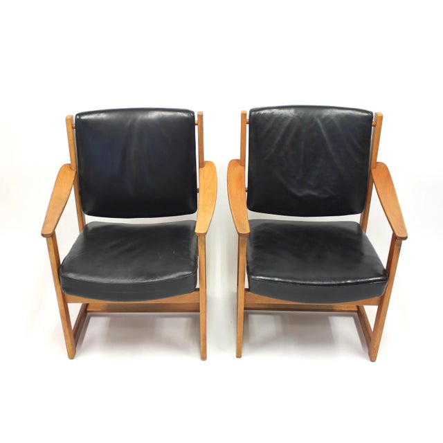 Nordiska Kompaniet Set of Armchairs by Sven Kai Larsen for Nordiska Kompaniet, 1960s For Sale - Image 4 of 9