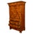 Antique French Louis Philippe Burr Walnut Secrétaire À Abattant Desk Chest 1840 For Sale - Image 16 of 18