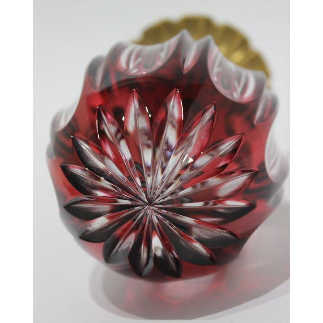Metal Baldi Ruby Cut to Clear 24-Karat Gold Egg For Sale - Image 7 of 9