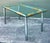 Vintage Polished Chrome and Rattan Dining Table For Sale - Image 12 of 12