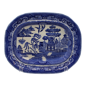 English C. 1900-1910 Wedgwood Blue Willow Pattern Platter