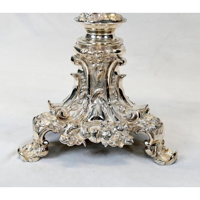 Victorian Silver-Plated and Cut Glass Centrepiece with Cherub For Sale - Image 9 of 12